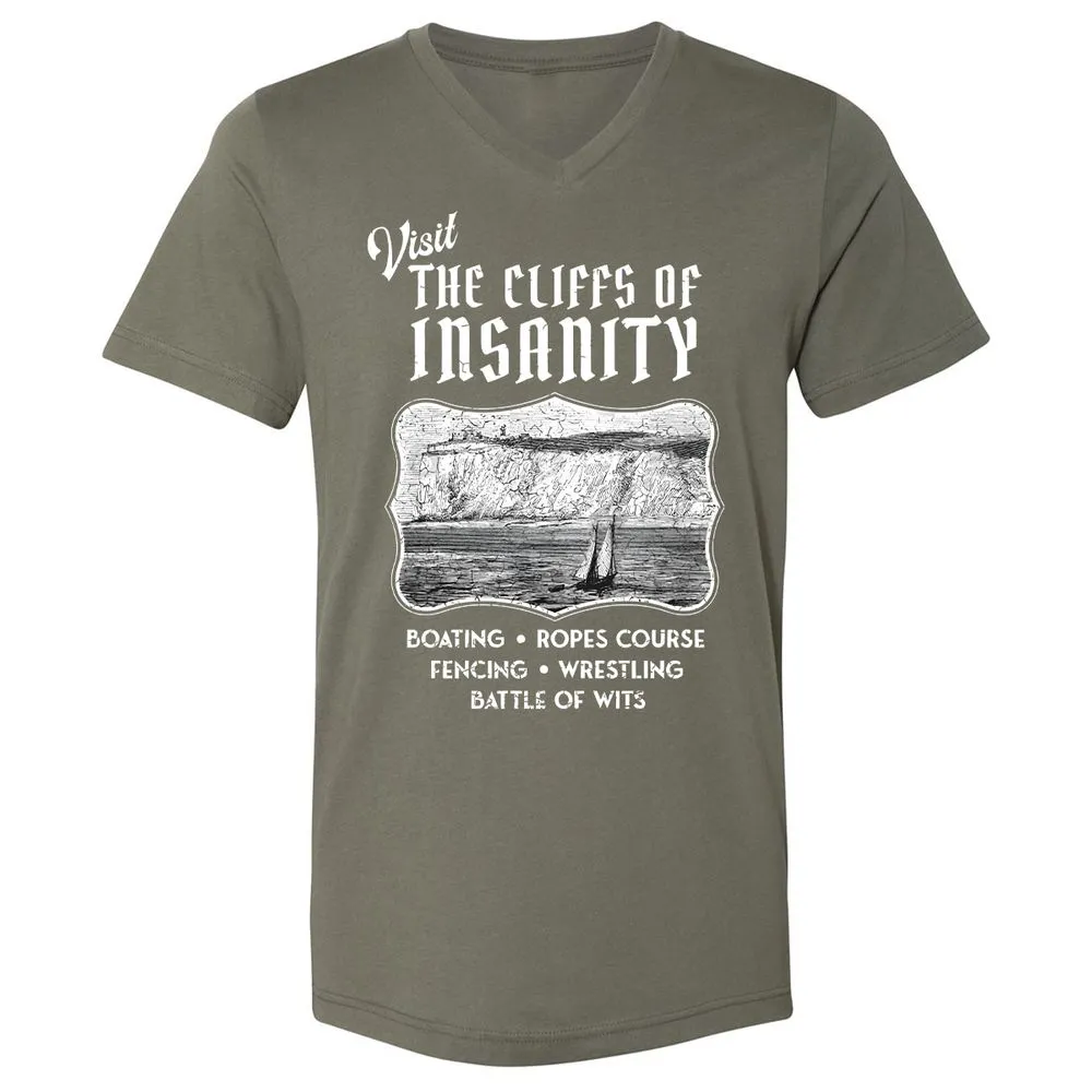 Unisex V-Neck T-Shirt - C8MAHKCY - Military Green - 10