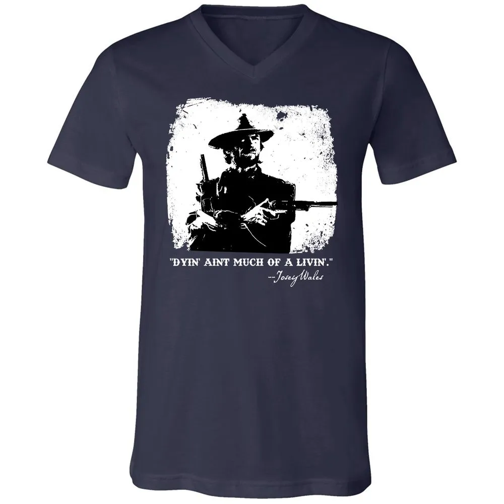 Unisex V-Neck T-Shirt - DACP7D2L - Navy - 2