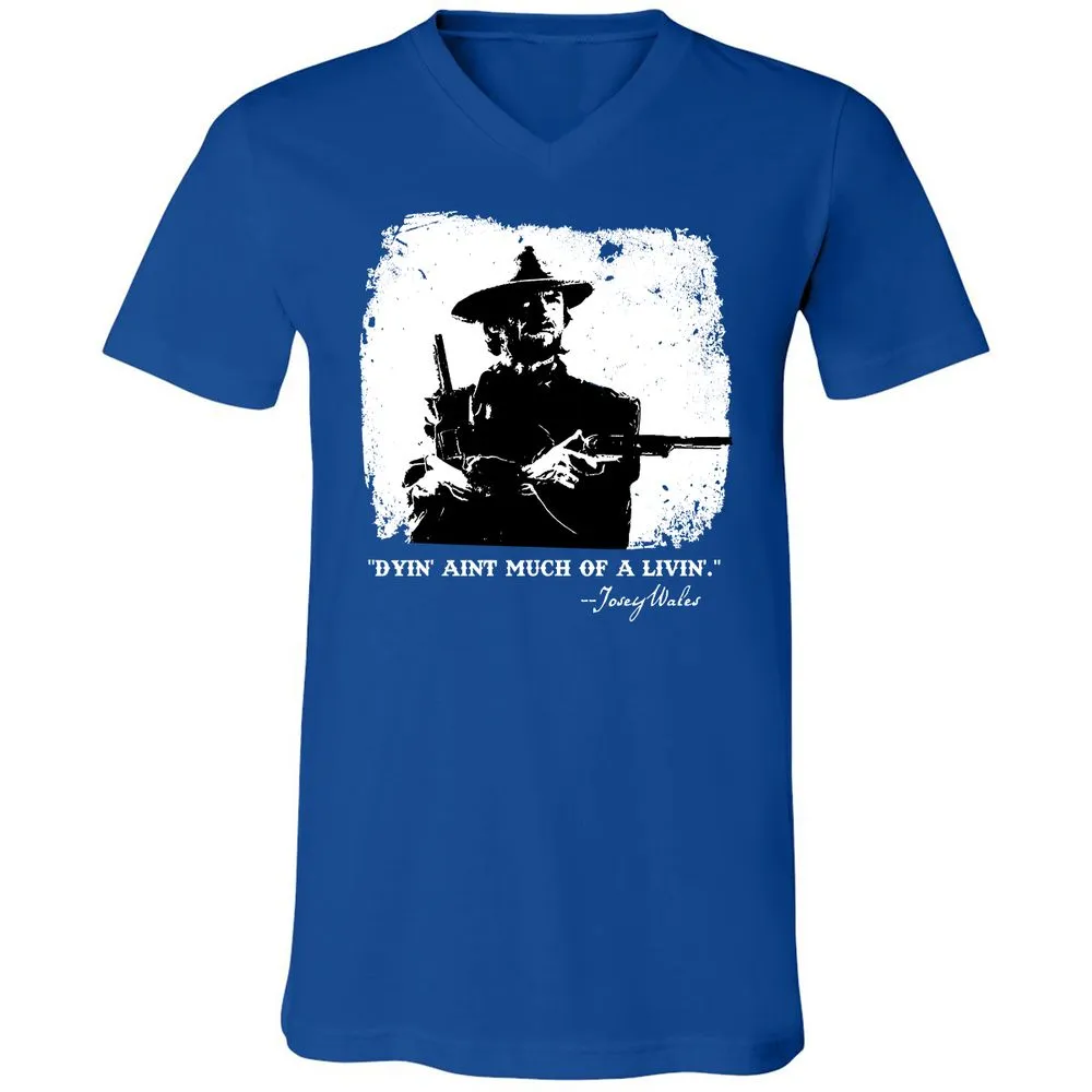 Unisex V-Neck T-Shirt - DACP7D2L - True Royal - 4