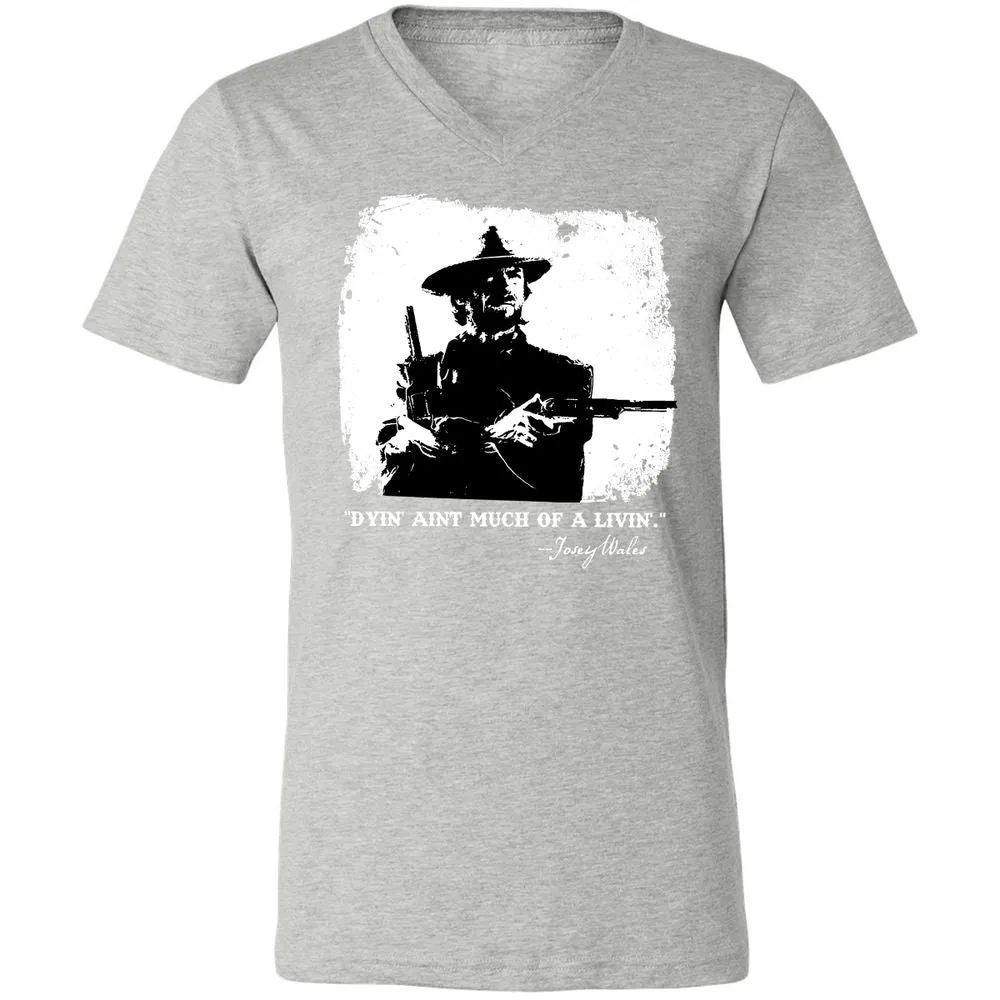 Unisex V-Neck T-Shirt - DACP7D2L - Athletic Heather - 7