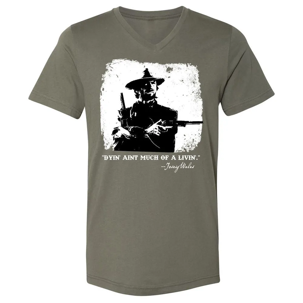 Unisex V-Neck T-Shirt - DACP7D2L - Military Green - 10