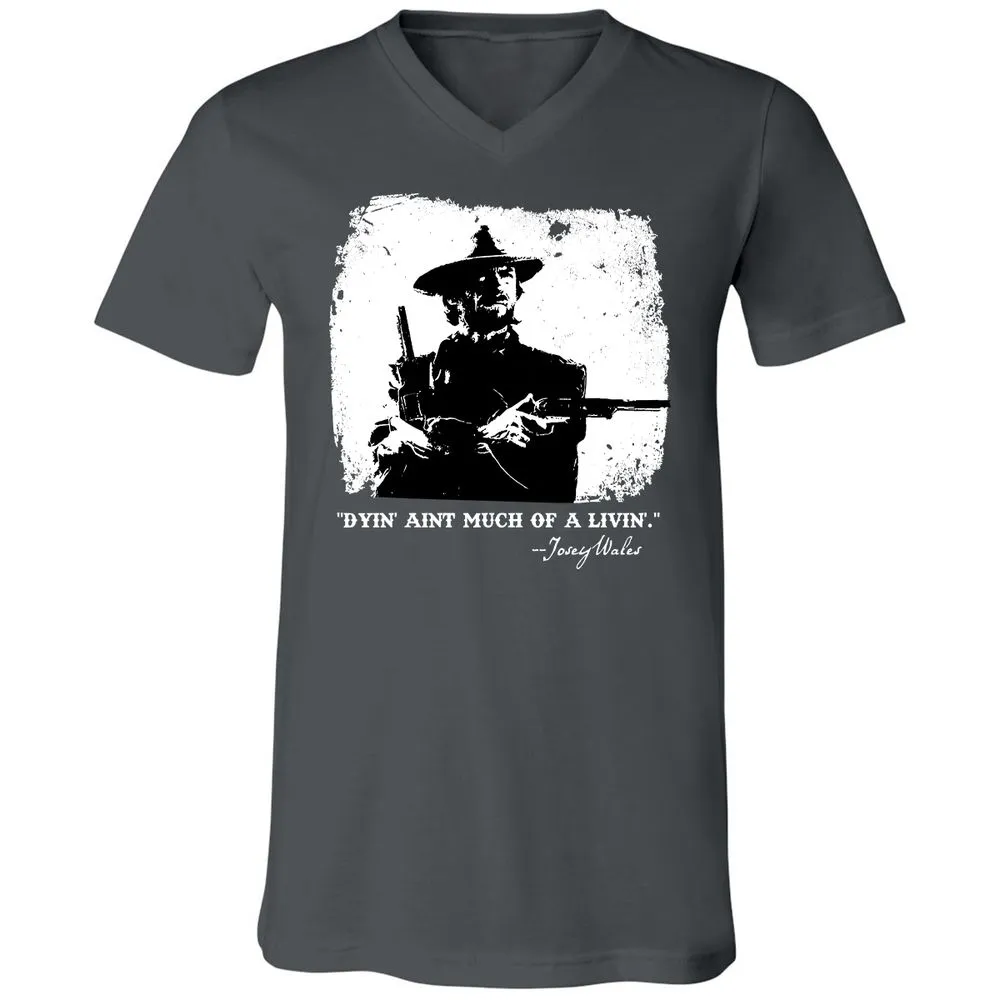 Unisex V-Neck T-Shirt - DACP7D2L - Asphalt - 12