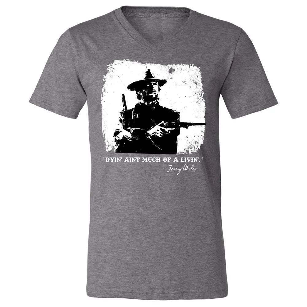 Unisex V-Neck T-Shirt - DACP7D2L - Deep Heather - 13