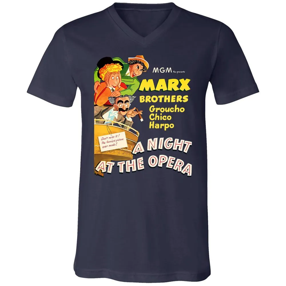 Unisex V-Neck T-Shirt - QT2X8QF3 - Navy - 2