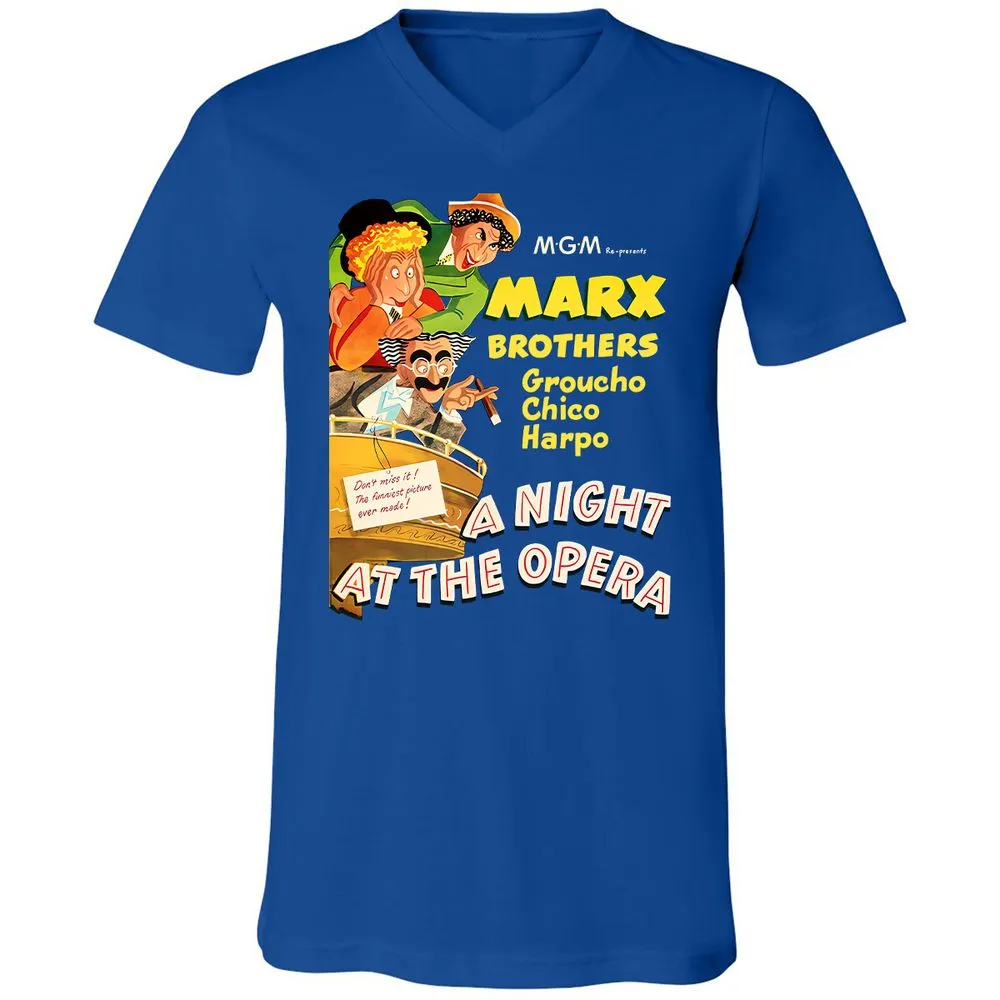 Unisex V-Neck T-Shirt - QT2X8QF3 - True Royal - 4