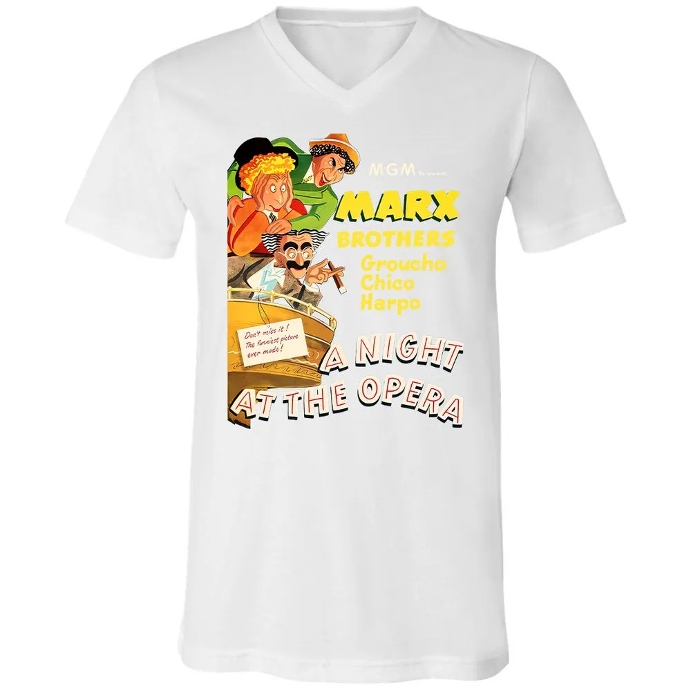Unisex V-Neck T-Shirt - QT2X8QF3 - White - 5