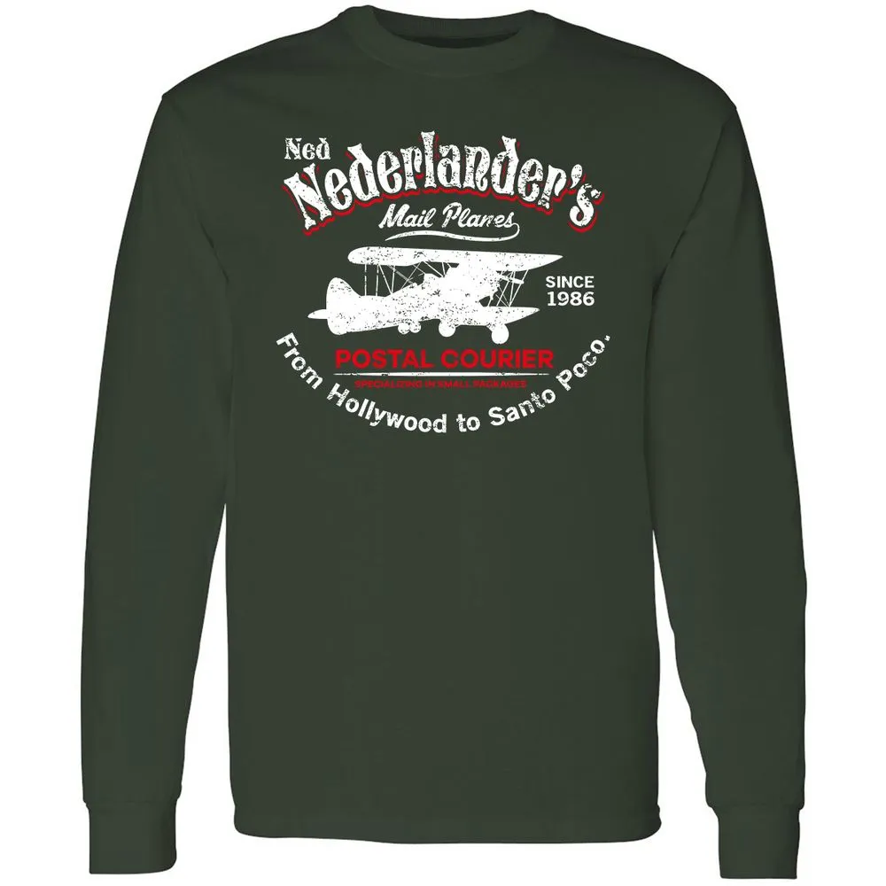 Long Sleeve T-Shirt - W9KPQUZS - Forest Green - 4