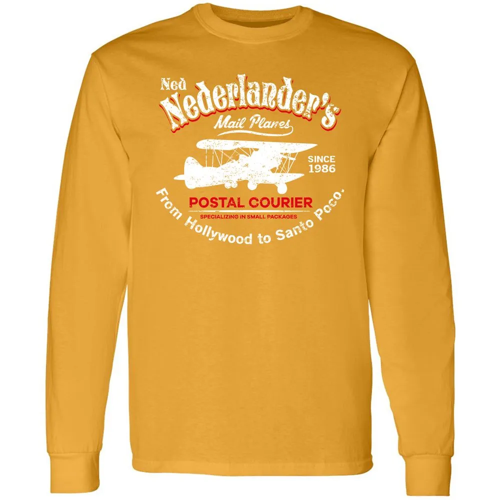 Long Sleeve T-Shirt - W9KPQUZS - Gold - 9