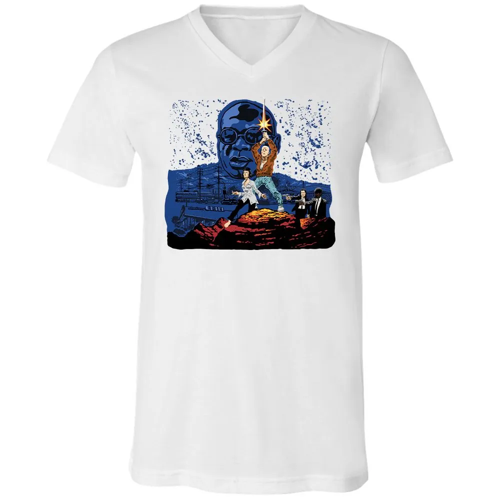 Unisex V-Neck T-Shirt - A5RHDVZQ - White - 5
