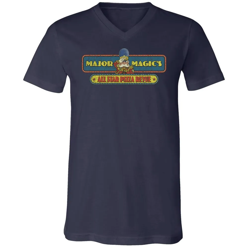 Unisex V-Neck T-Shirt - GCH9EYST - Navy - 2