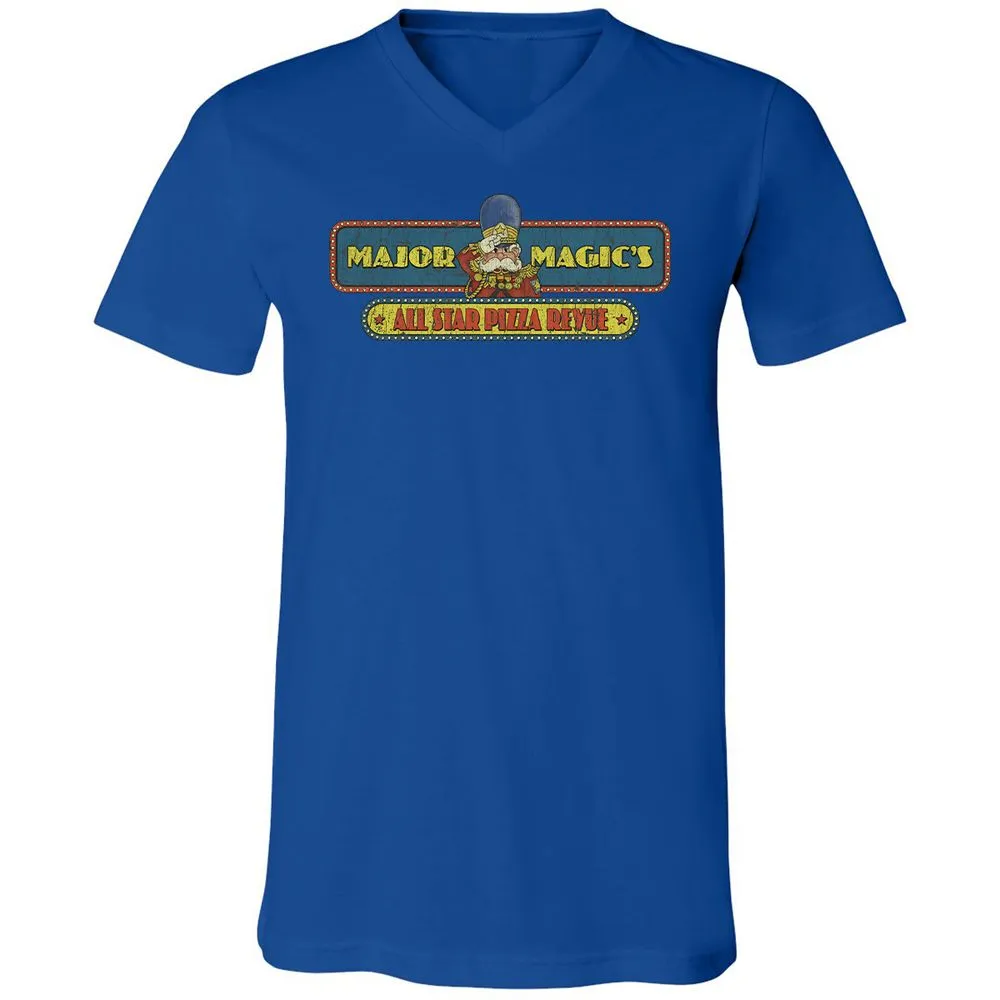 Unisex V-Neck T-Shirt - GCH9EYST - True Royal - 4
