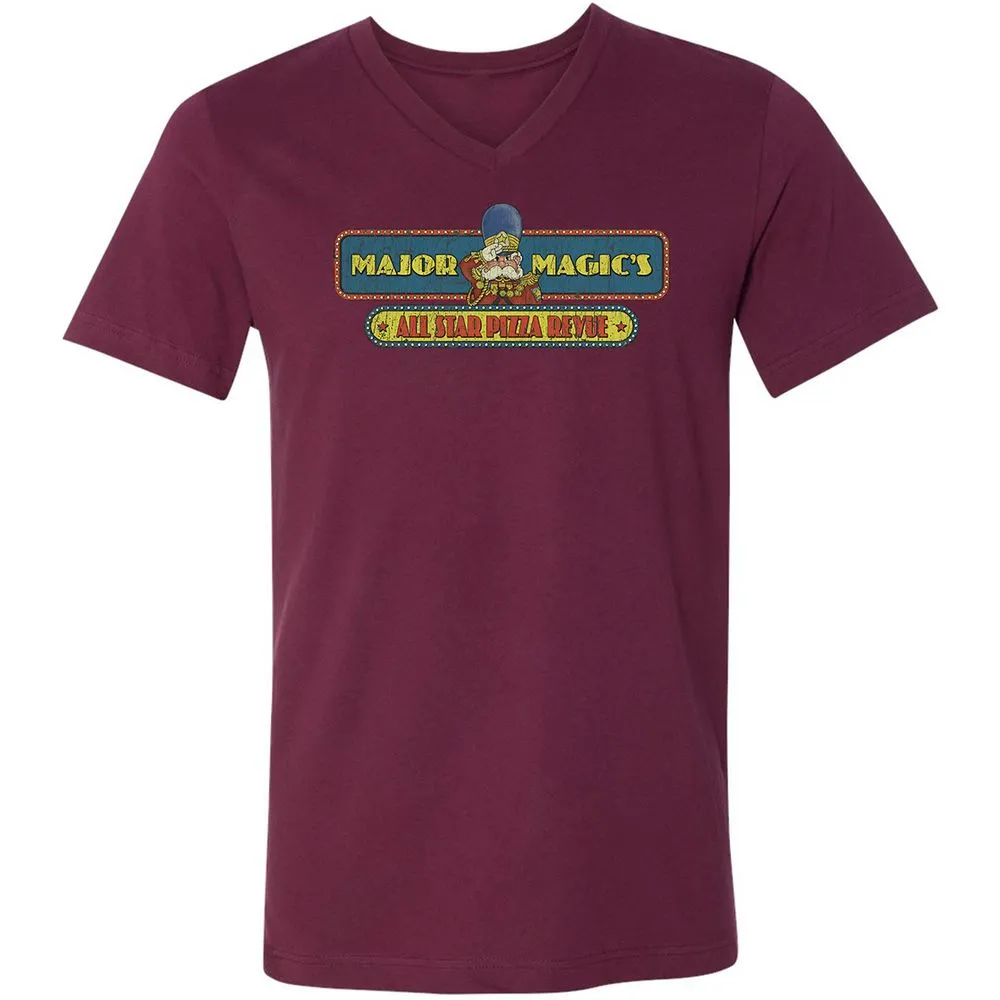 Unisex V-Neck T-Shirt - GCH9EYST - Maroon - 6