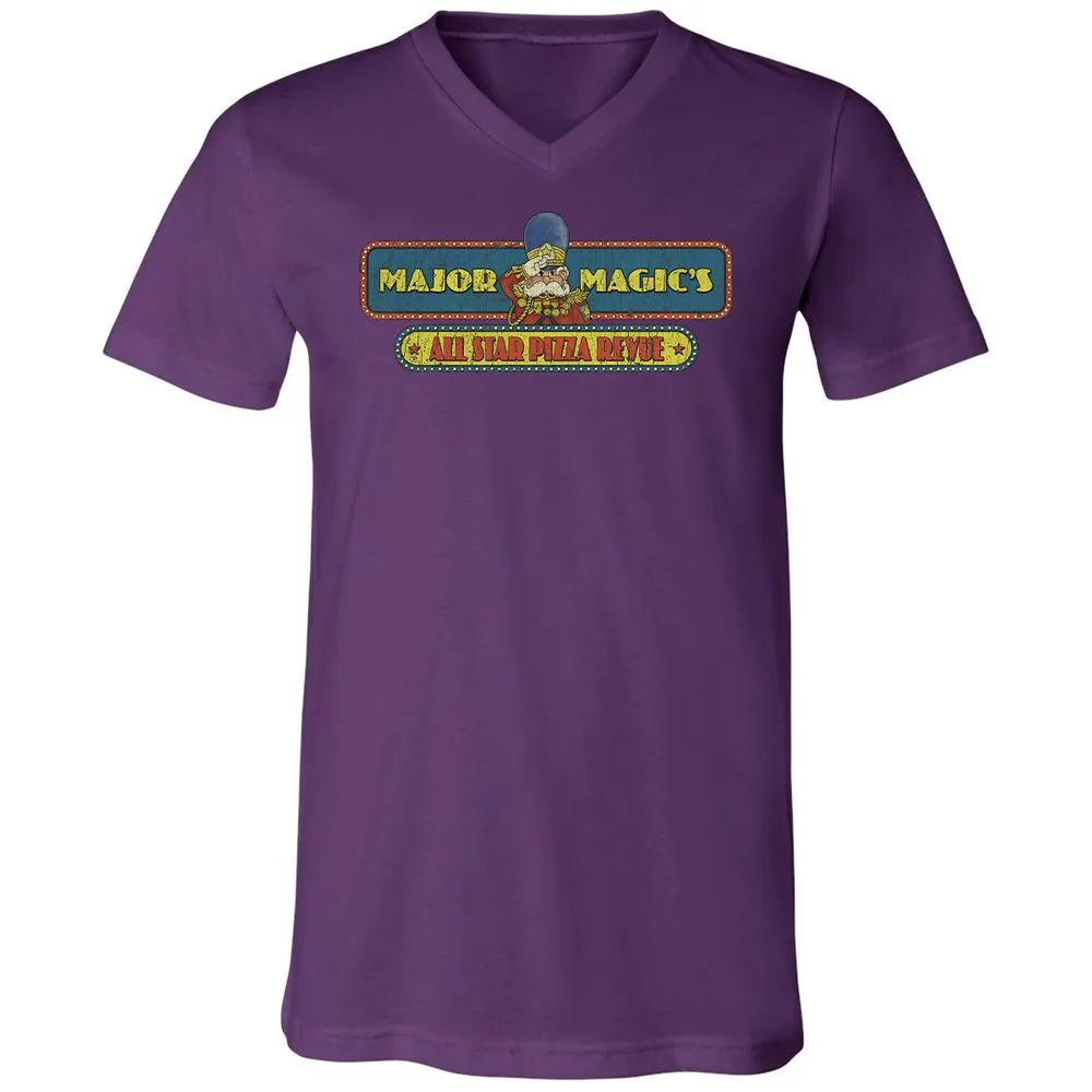 Unisex V-Neck T-Shirt - GCH9EYST - Team Purple - 9