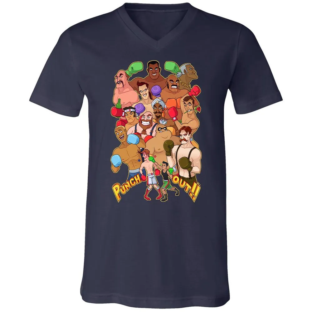 Unisex V-Neck T-Shirt - 4ZNPMJY5 - Navy - 2