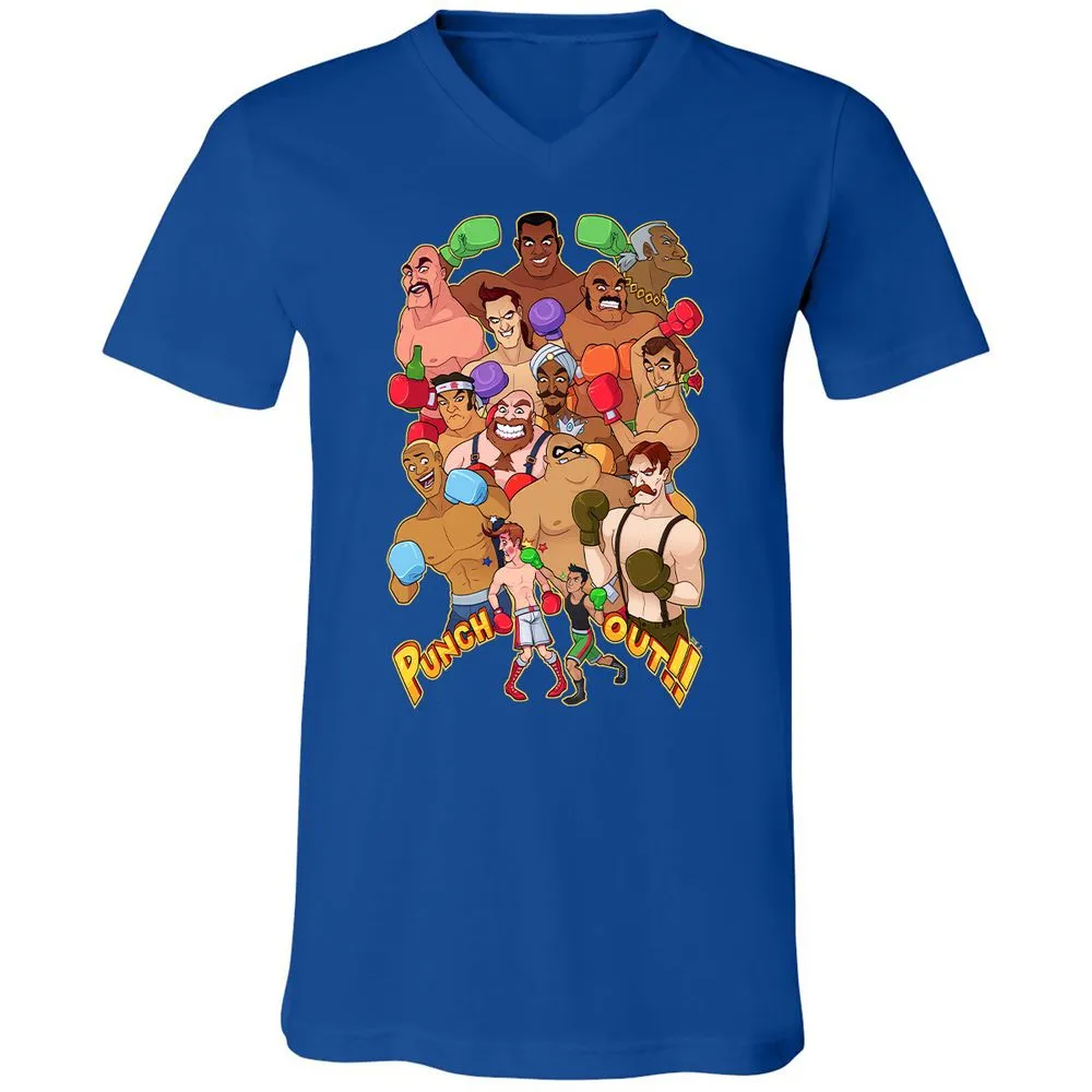 Unisex V-Neck T-Shirt - 4ZNPMJY5 - True Royal - 4
