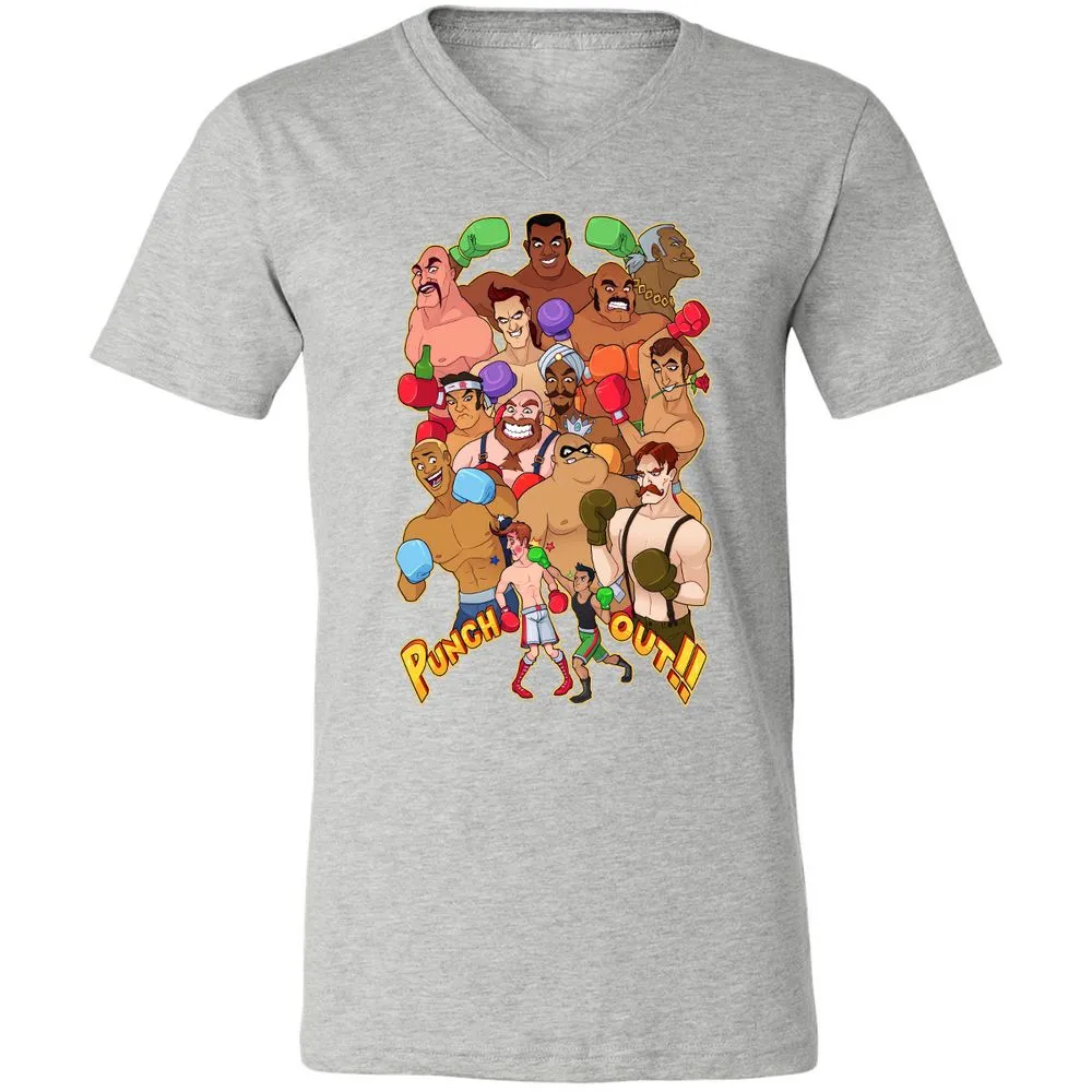 Unisex V-Neck T-Shirt - 4ZNPMJY5 - Athletic Heather - 7