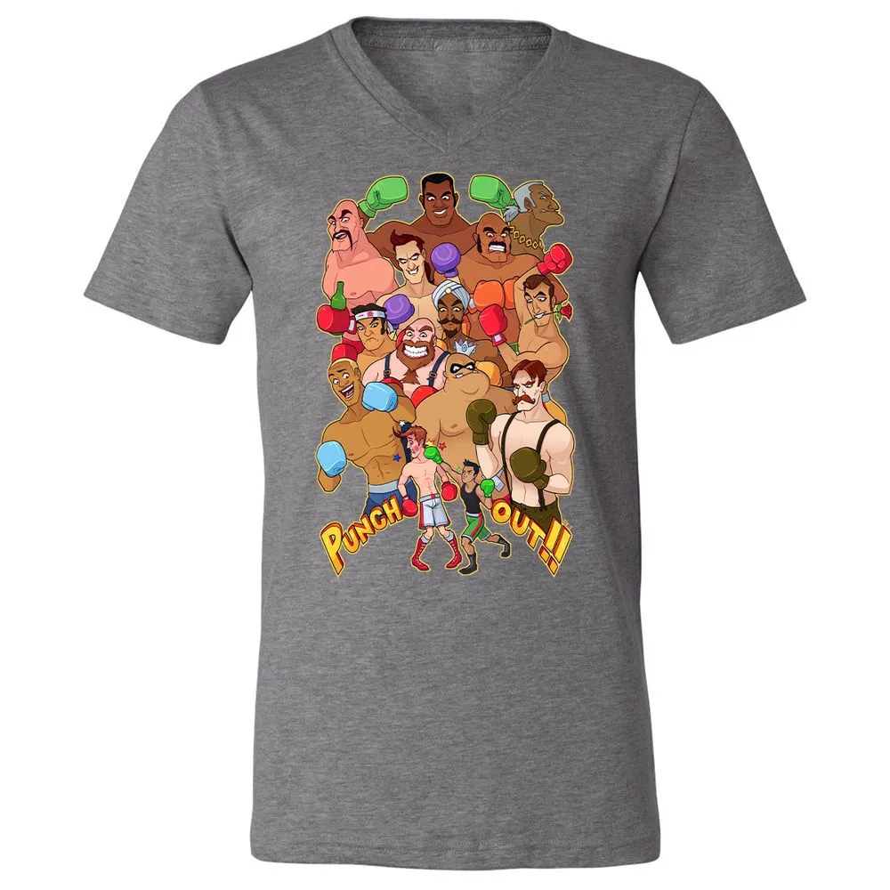 Unisex V-Neck T-Shirt - 4ZNPMJY5 - Deep Heather - 13