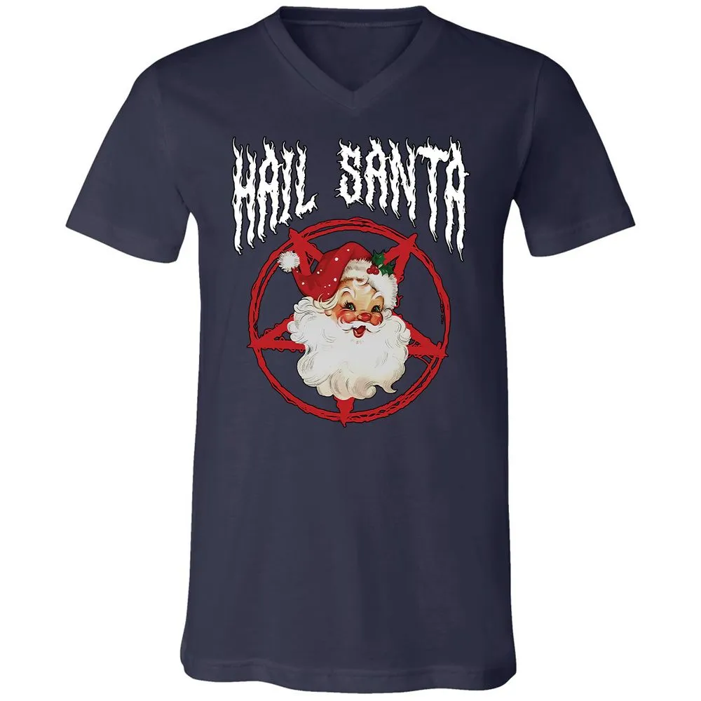 Unisex V-Neck T-Shirt - 1VNTQMZR - Navy - 2