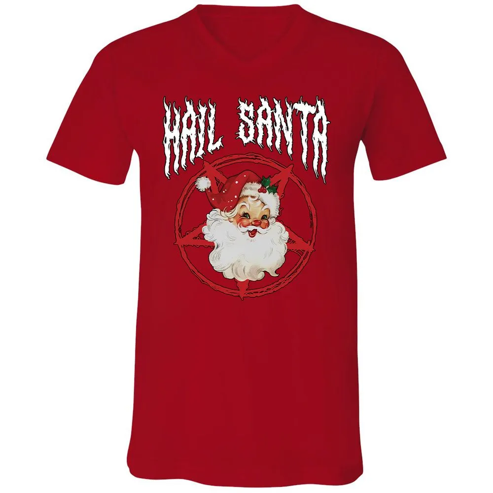 Unisex V-Neck T-Shirt - 1VNTQMZR - Red - 3
