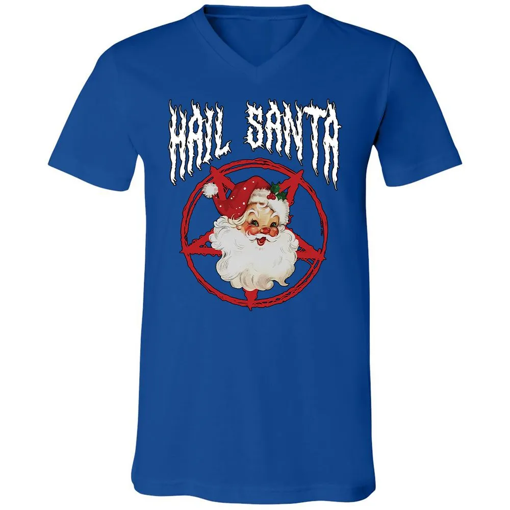 Unisex V-Neck T-Shirt - 1VNTQMZR - True Royal - 4