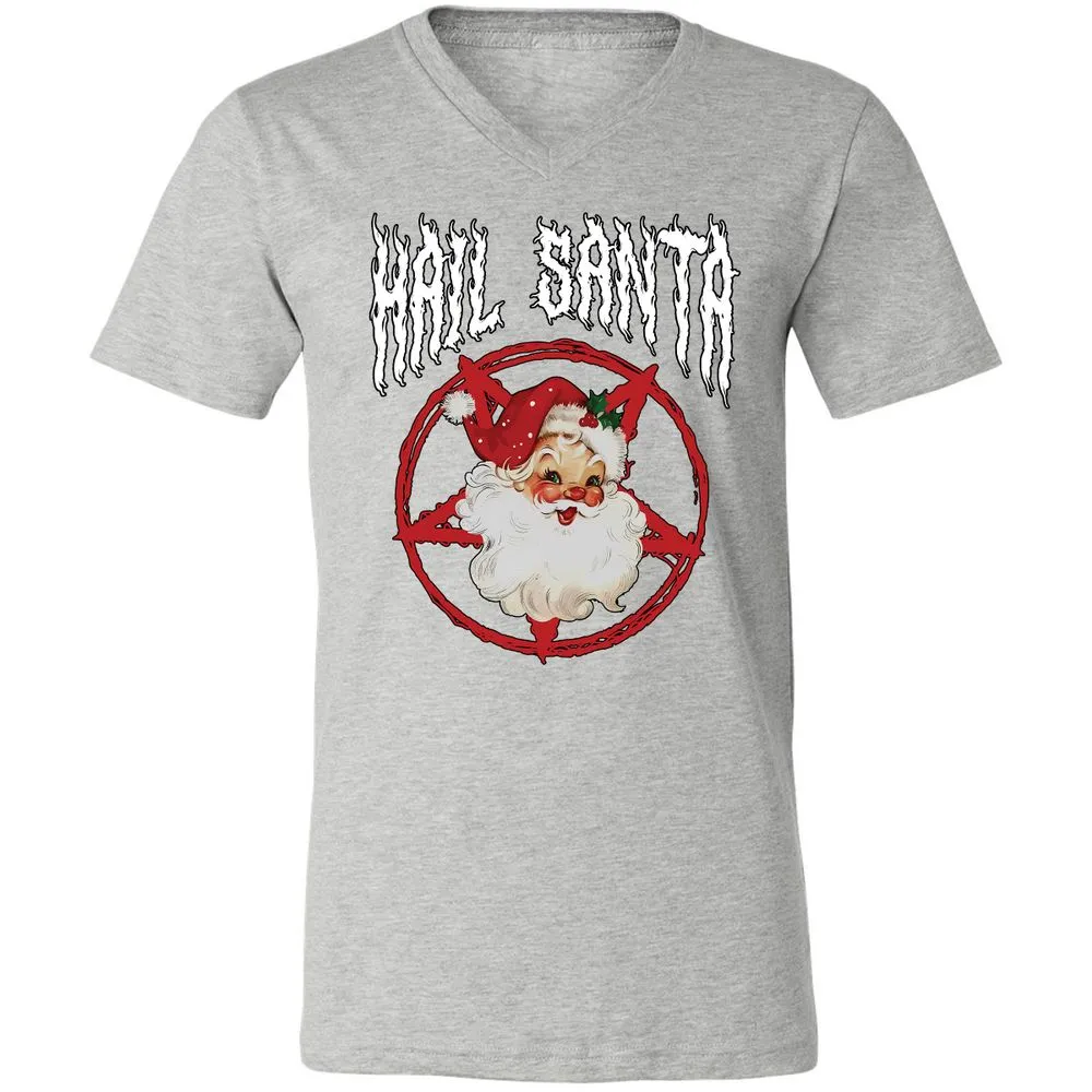Unisex V-Neck T-Shirt - 1VNTQMZR - Athletic Heather - 7