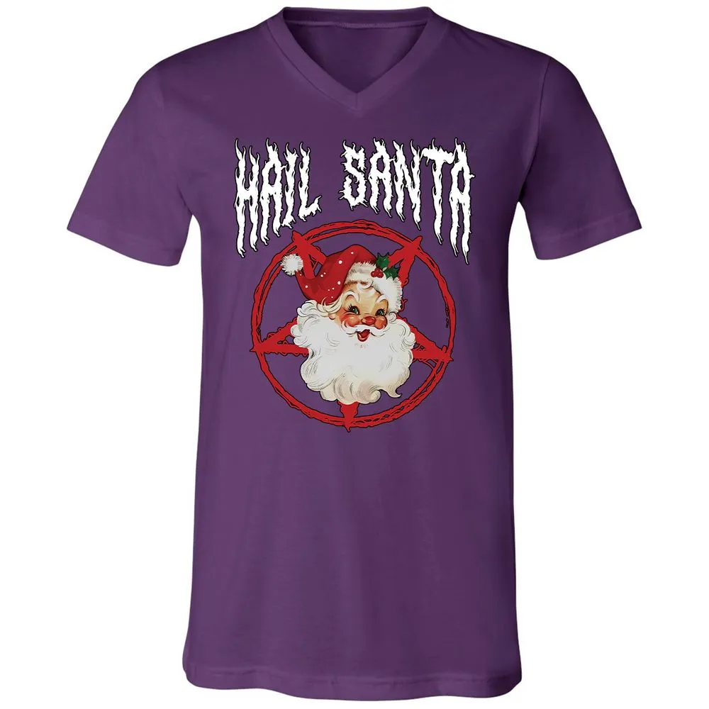 Unisex V-Neck T-Shirt - 1VNTQMZR - Team Purple - 9