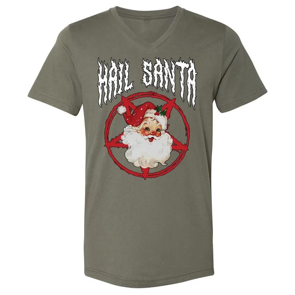 Unisex V-Neck T-Shirt - 1VNTQMZR - Military Green - 10