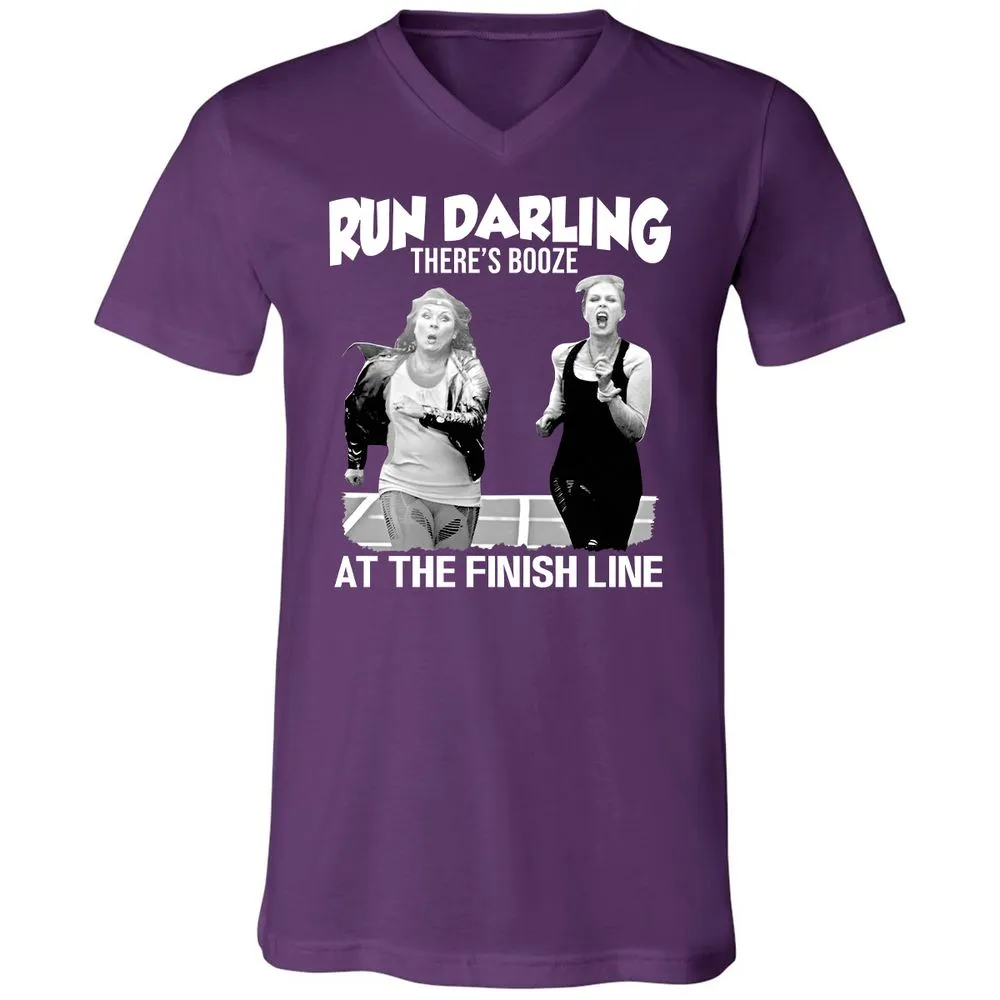 Run Darling Unisex V-Neck T-Shirt - Team Purple - 9