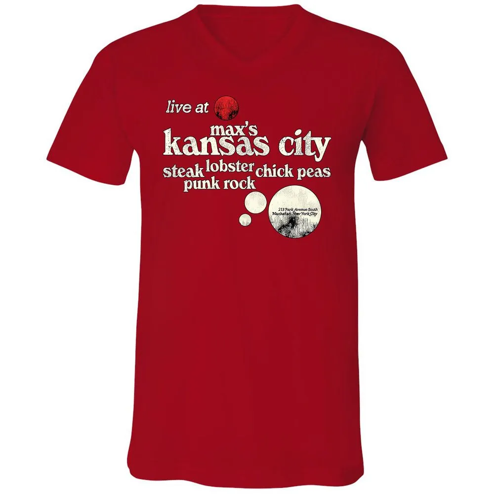 Unisex V-Neck T-Shirt - FKACXWG3 - Red - 3