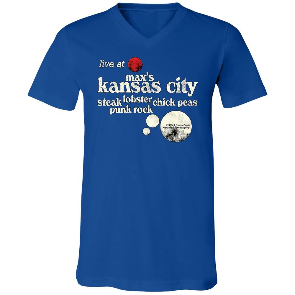 Unisex V-Neck T-Shirt - FKACXWG3 - True Royal - 4