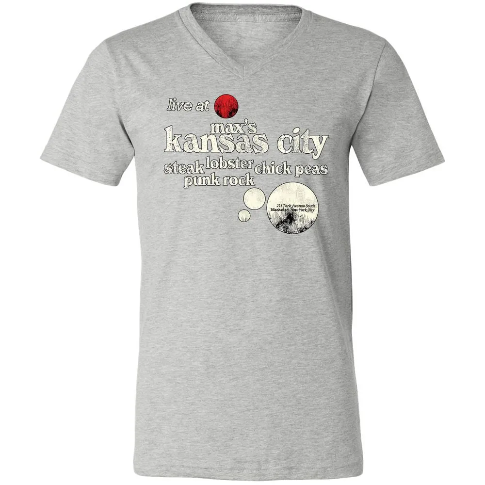 Unisex V-Neck T-Shirt - FKACXWG3 - Athletic Heather - 7