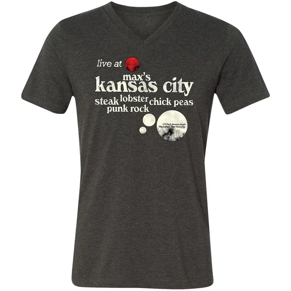Unisex V-Neck T-Shirt - FKACXWG3 - Dark Grey Heather - 8