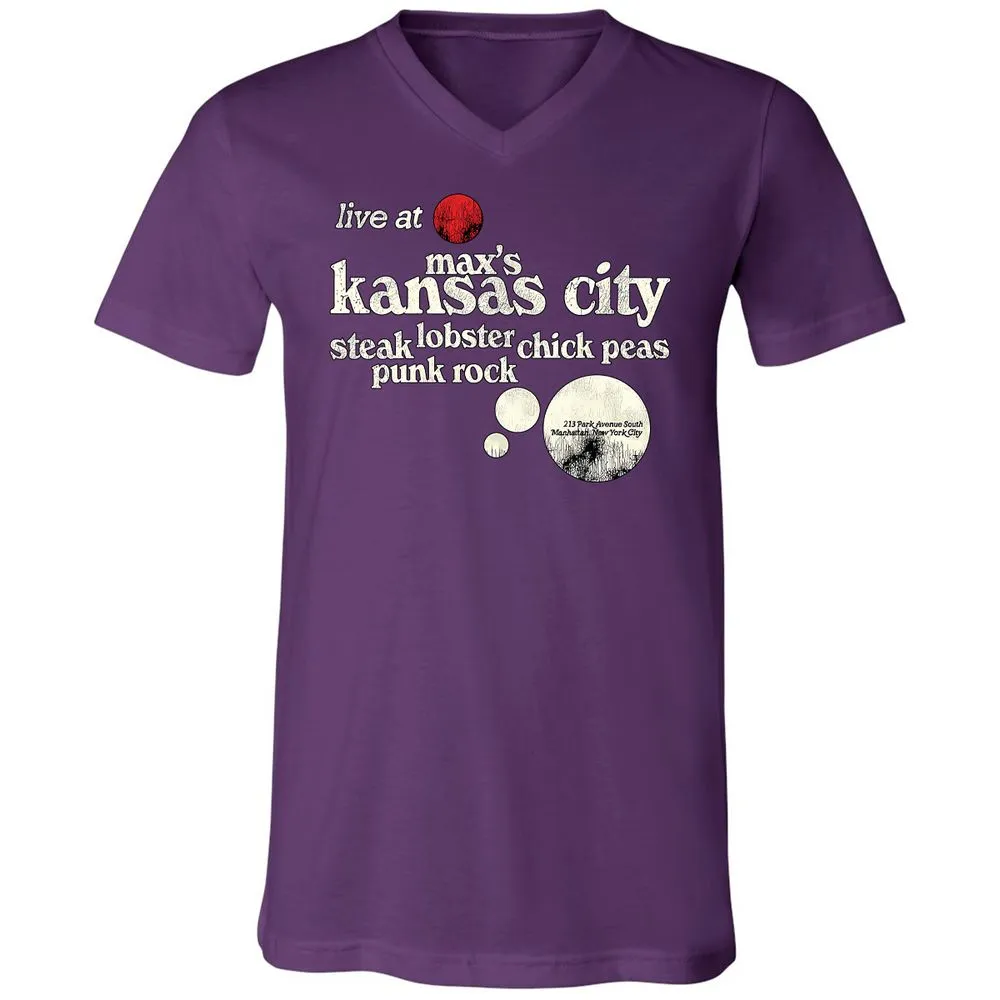 Unisex V-Neck T-Shirt - FKACXWG3 - Team Purple - 9