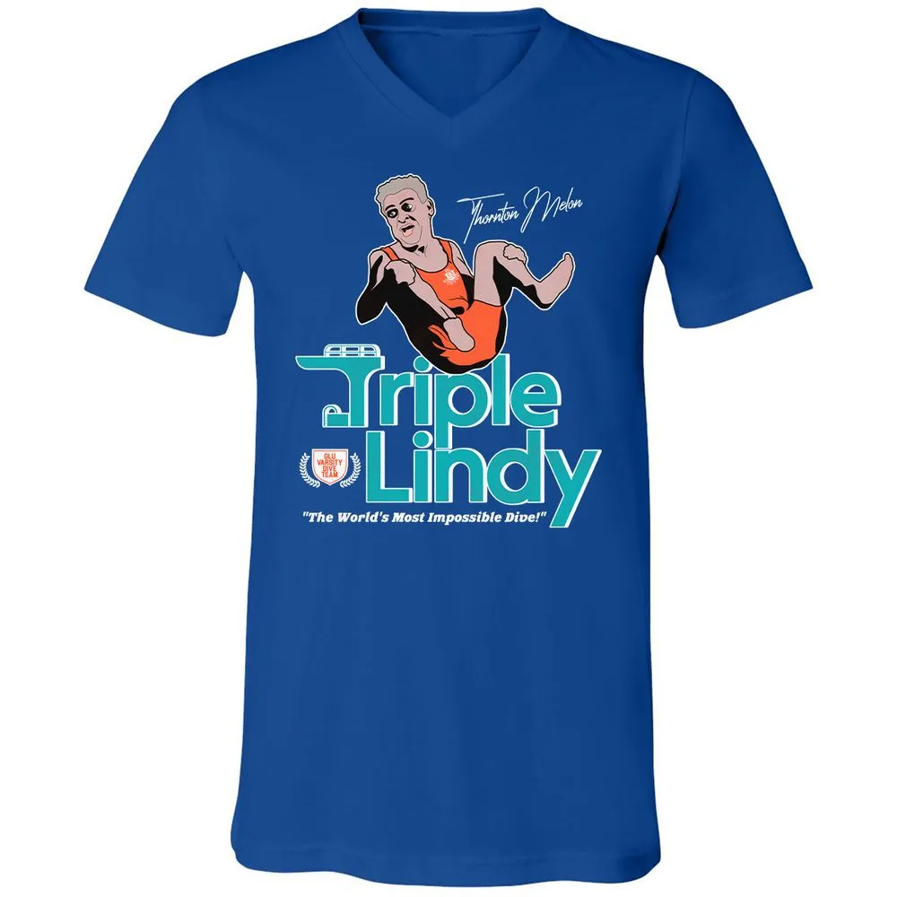 Unisex V-Neck T-Shirt - HA17HG73 - True Royal - 4