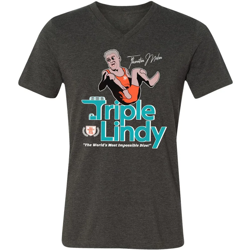 Unisex V-Neck T-Shirt - HA17HG73 - Dark Grey Heather - 8