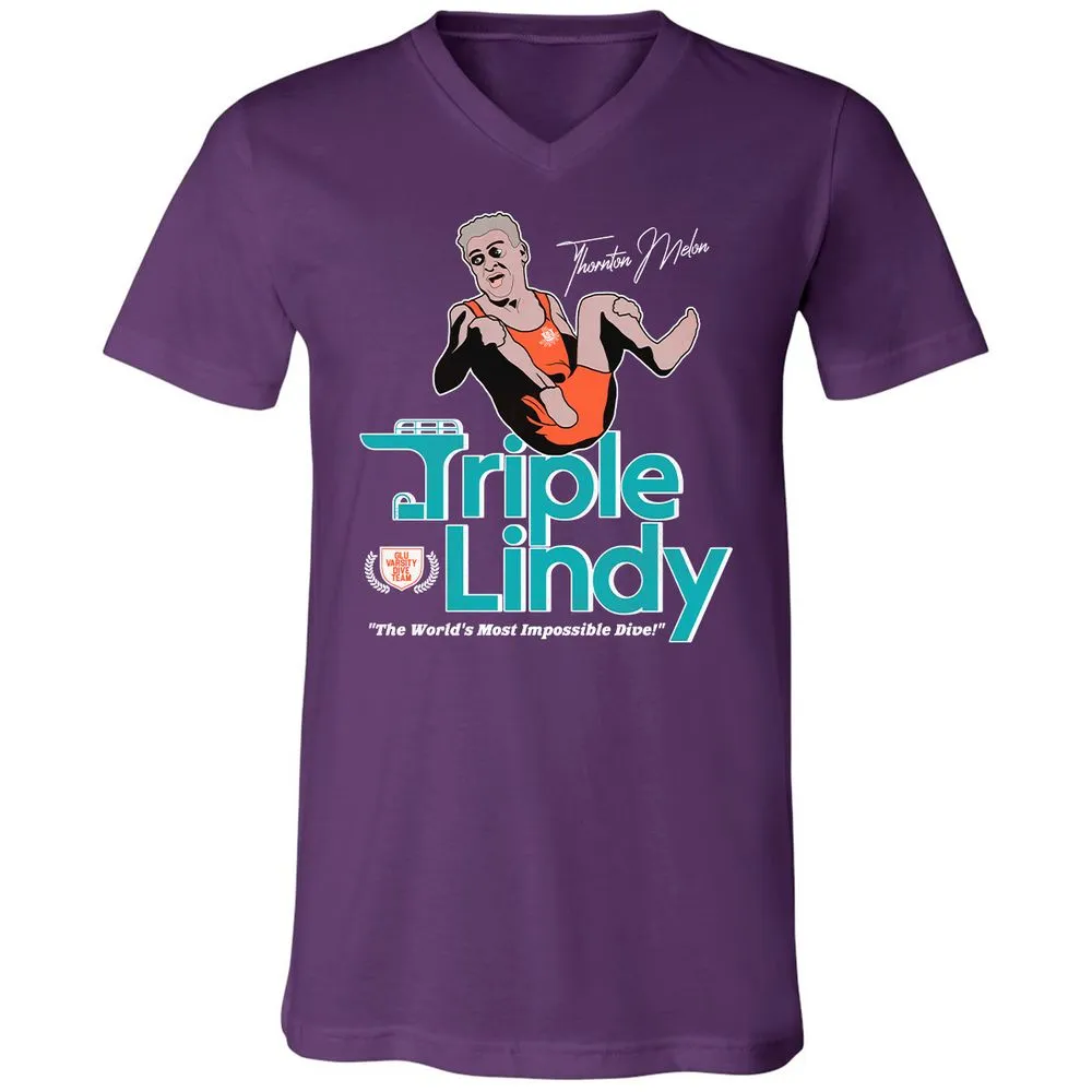 Unisex V-Neck T-Shirt - HA17HG73 - Team Purple - 9