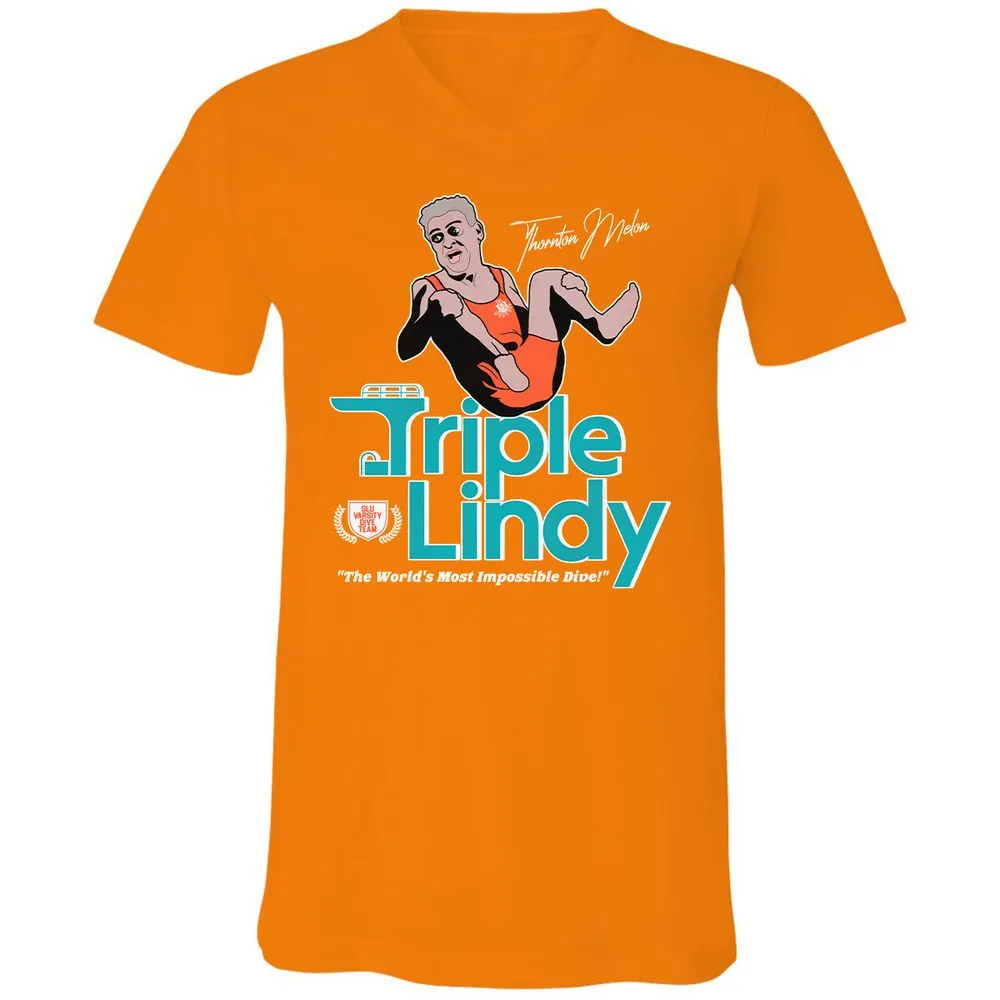 Unisex V-Neck T-Shirt - HA17HG73 - Orange - 11