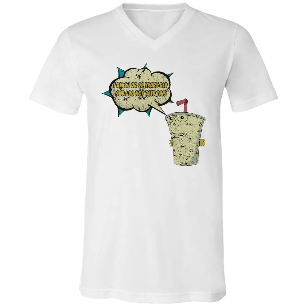 Unisex V-Neck T-Shirt - 669GP9DU - White - 5