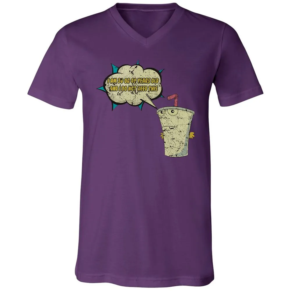 Unisex V-Neck T-Shirt - 669GP9DU - Team Purple - 9