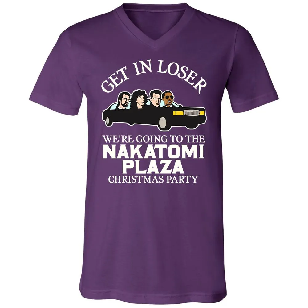 Unisex V-Neck T-Shirt - 4ZX8V9GV - Team Purple - 9