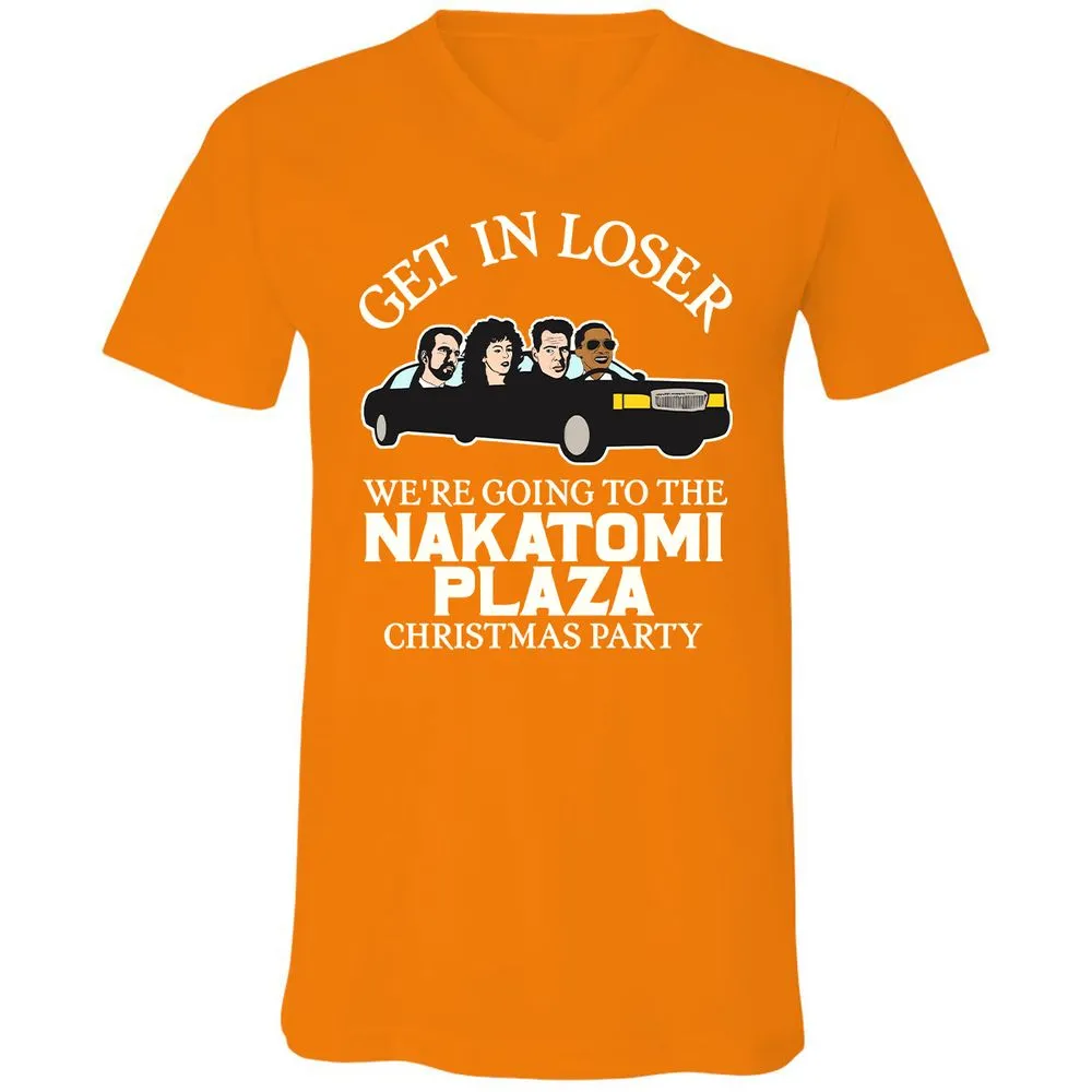 Unisex V-Neck T-Shirt - 4ZX8V9GV - Orange - 11