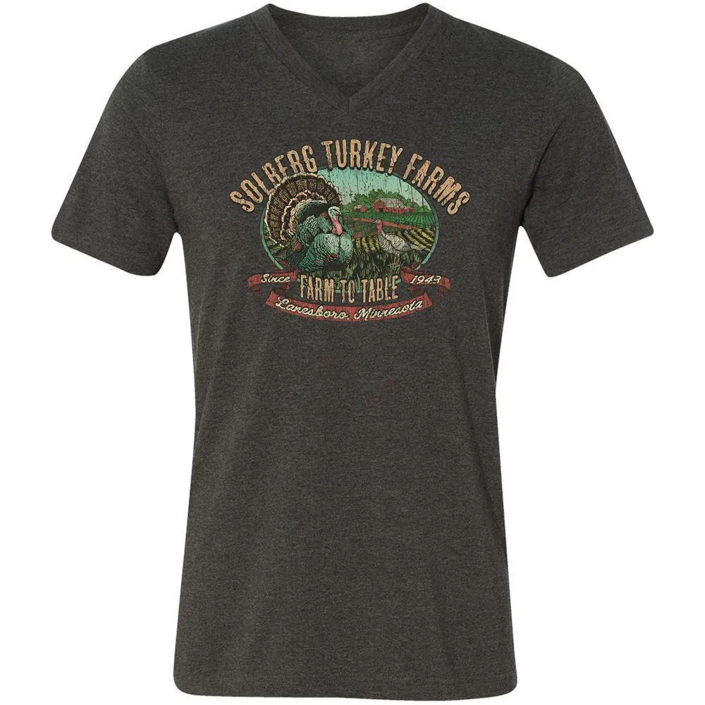 Vintage Turkey Farm Thanksgiving - Dark Grey Heather - 8