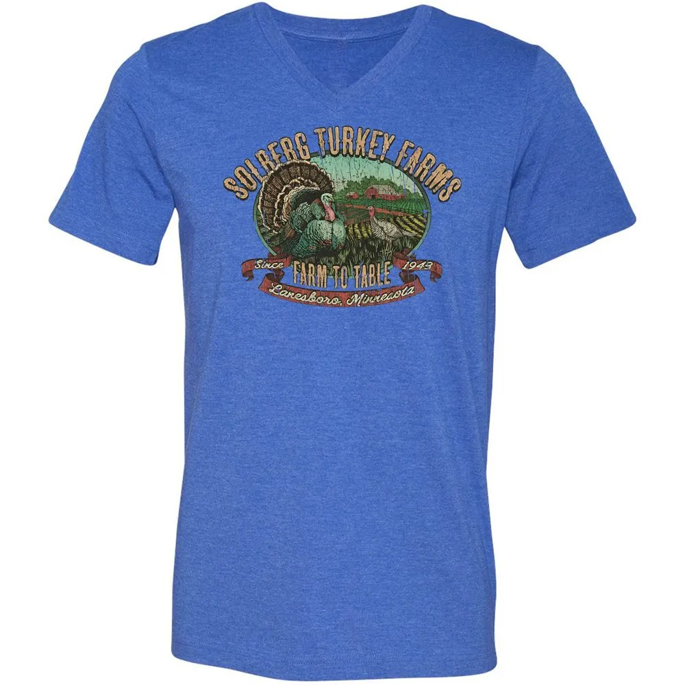 Vintage Turkey Farm Thanksgiving - Heather True Royal - 14