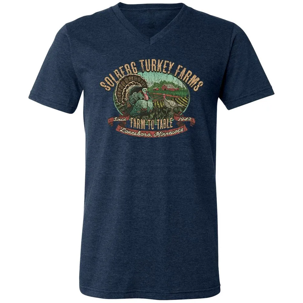 Vintage Turkey Farm Thanksgiving - Heather Navy - 15