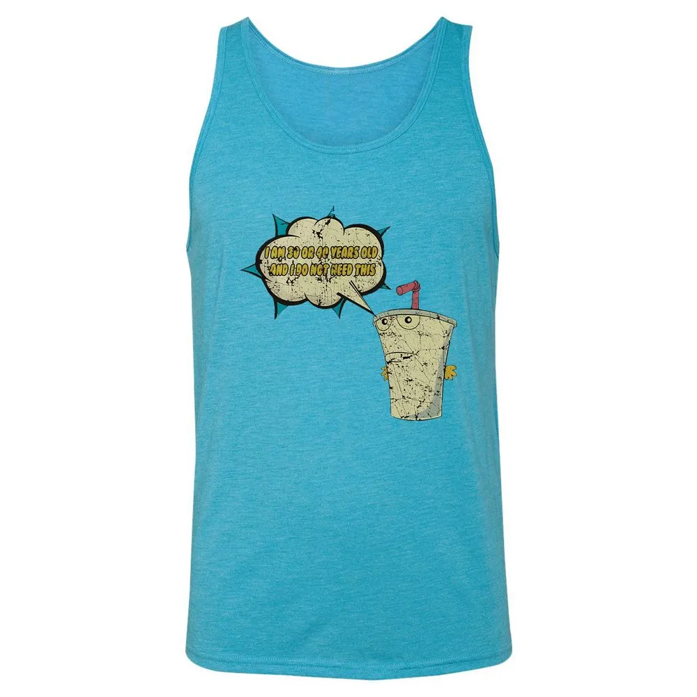 Unisex Jersey Tank - 6BAZJKH3 - Aqua Triblend - 3