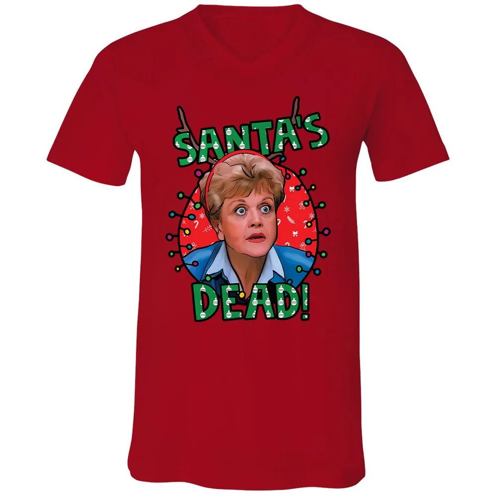 Unisex V-Neck T-Shirt - 38XM4TDT - Red - 3