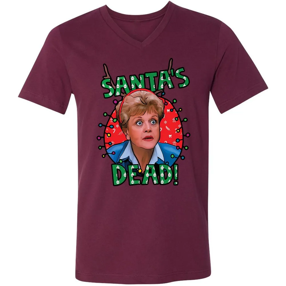 Unisex V-Neck T-Shirt - 38XM4TDT - Maroon - 6