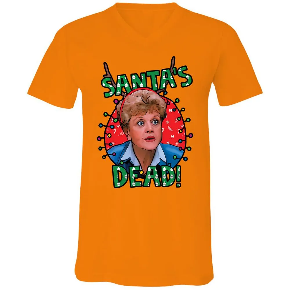 Unisex V-Neck T-Shirt - 38XM4TDT - Orange - 11
