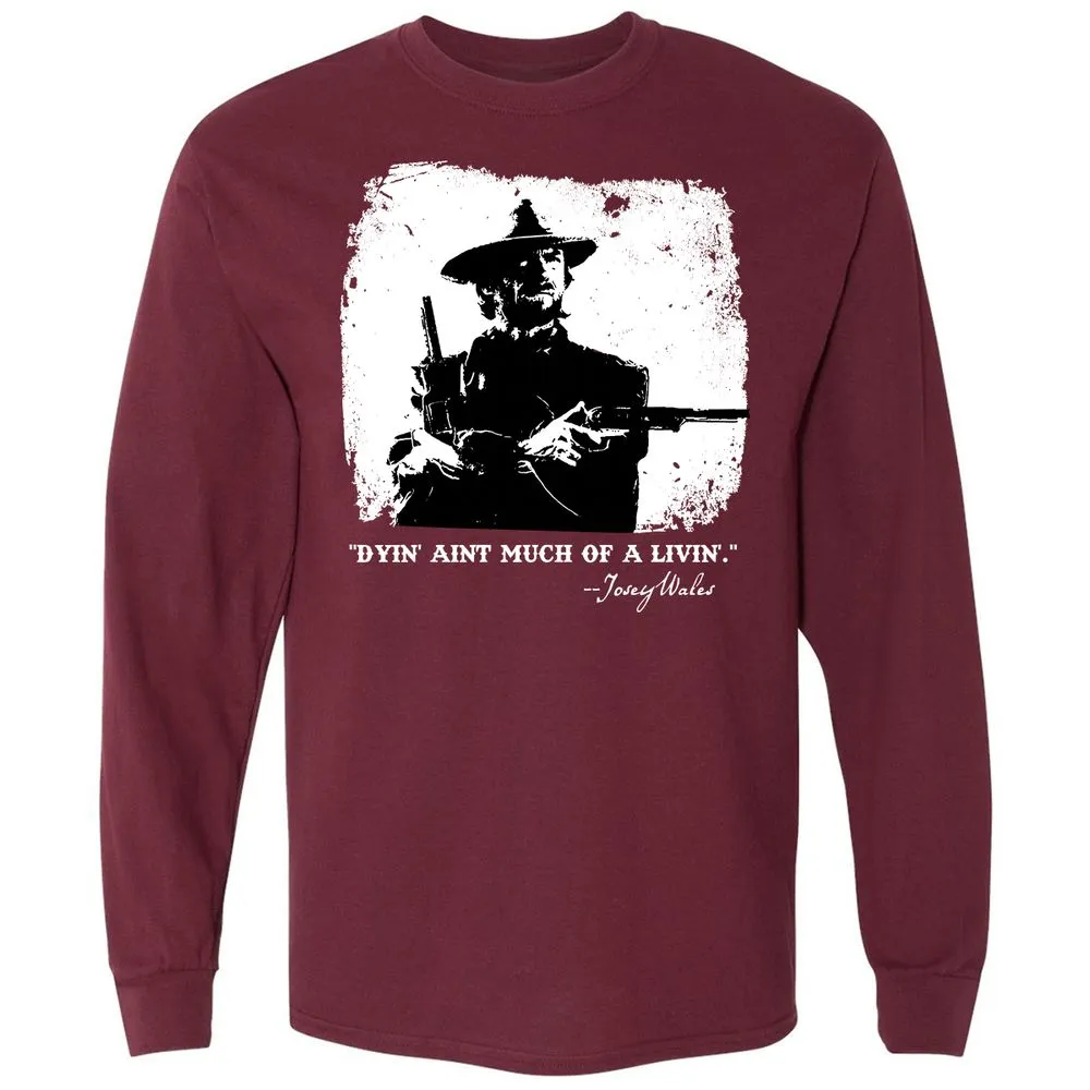Long Sleeve T-Shirt - 8AY1JKTQ - Maroon - 11