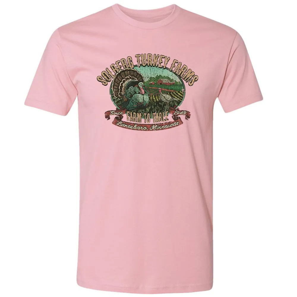 Vintage Turkey Farm Thanksgiving - Light Pink - 3